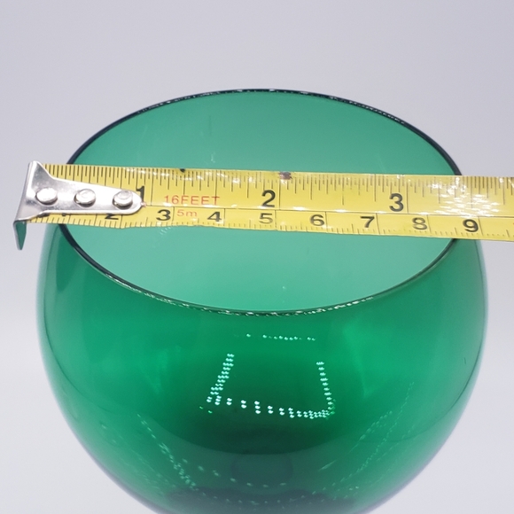 Set Of 4 Lenox Emerald Green Wine Glasses - Picture 4 of 5